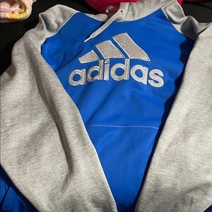 Adidas Royal Blue and Gray Sweatshirt